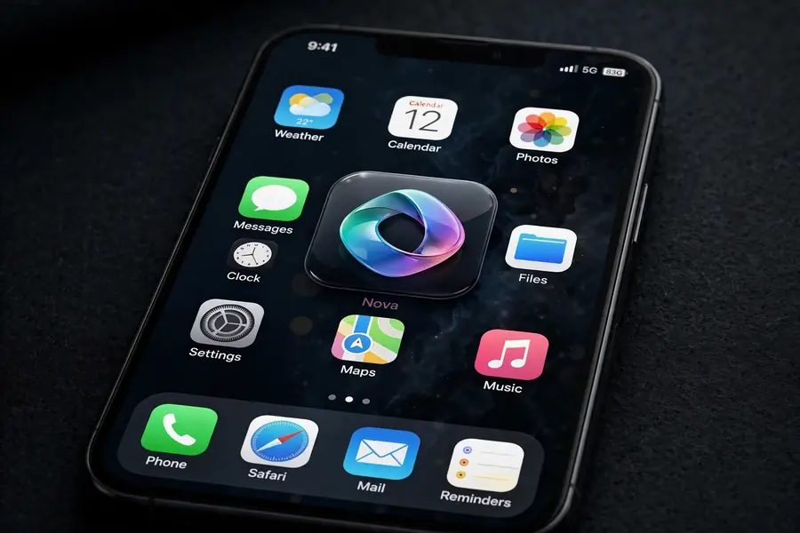 3D Gradient App Icon Logo