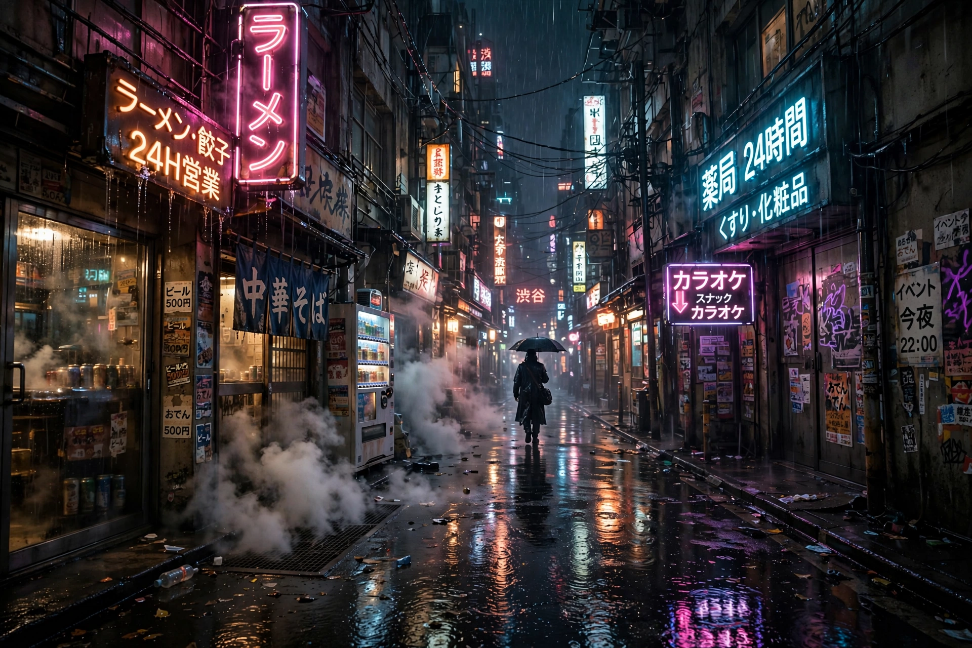 Cyberpunk Alley Chase