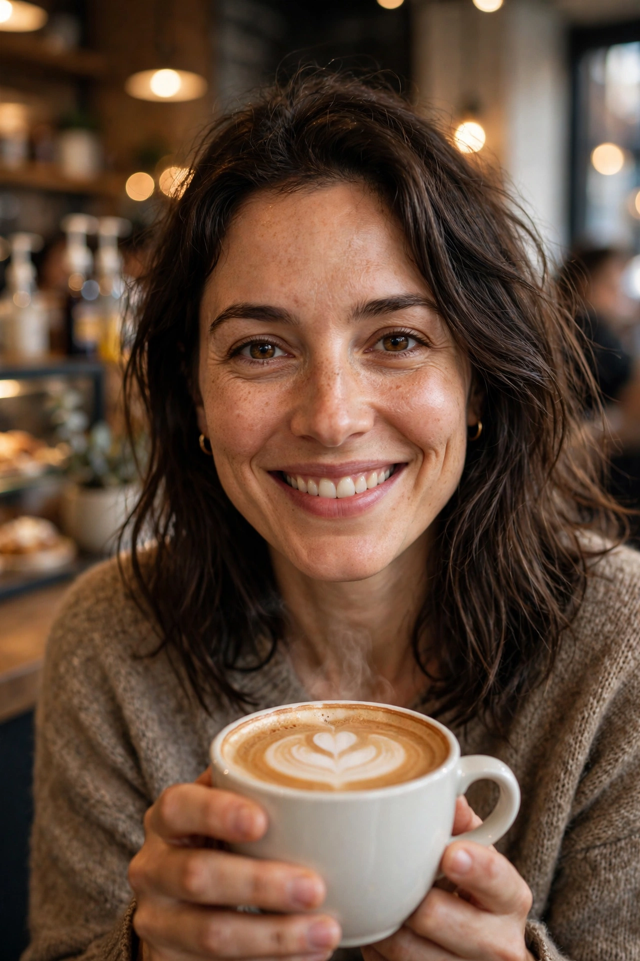 Coffee Shop Candid Portrait