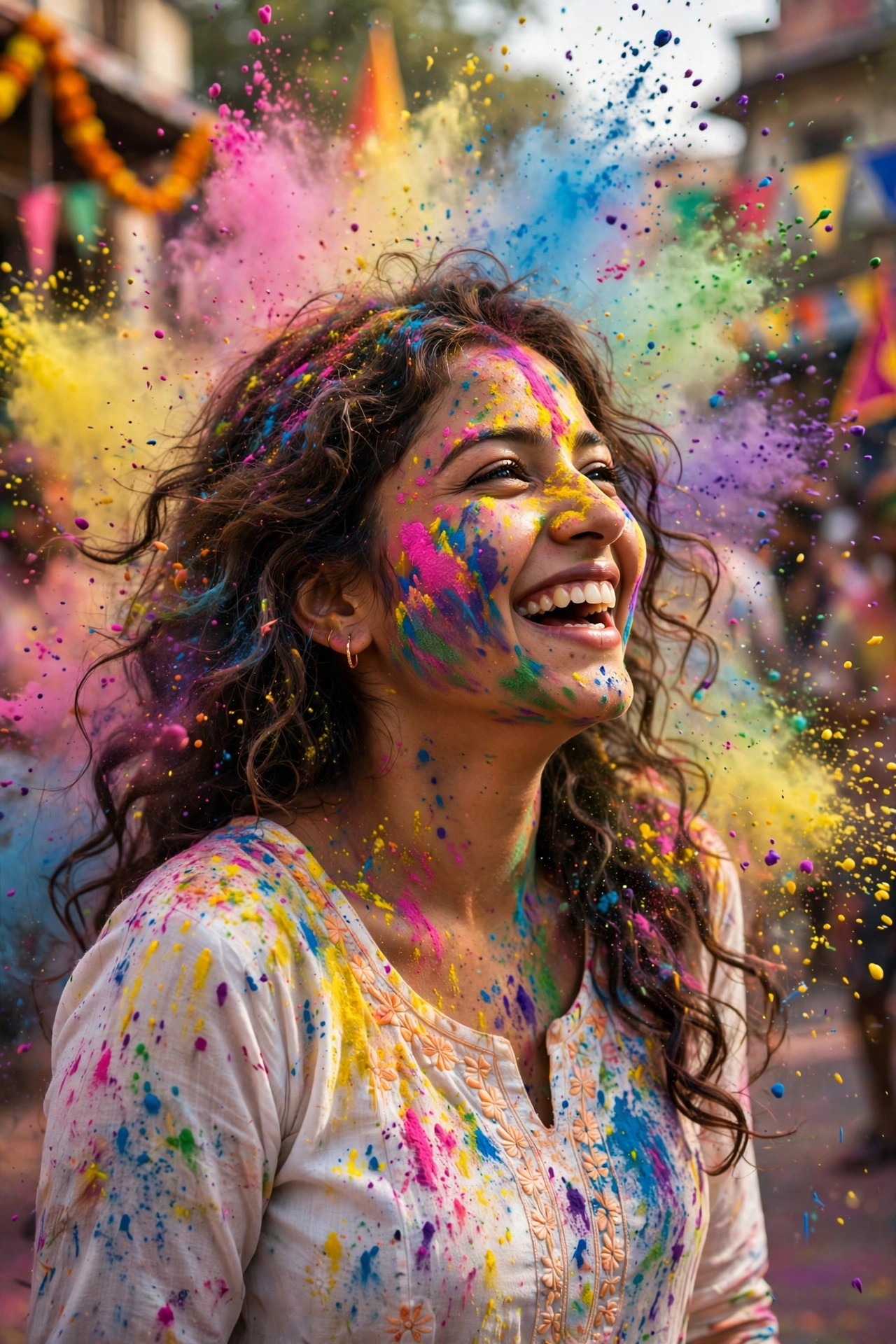Holi Festival Portrait