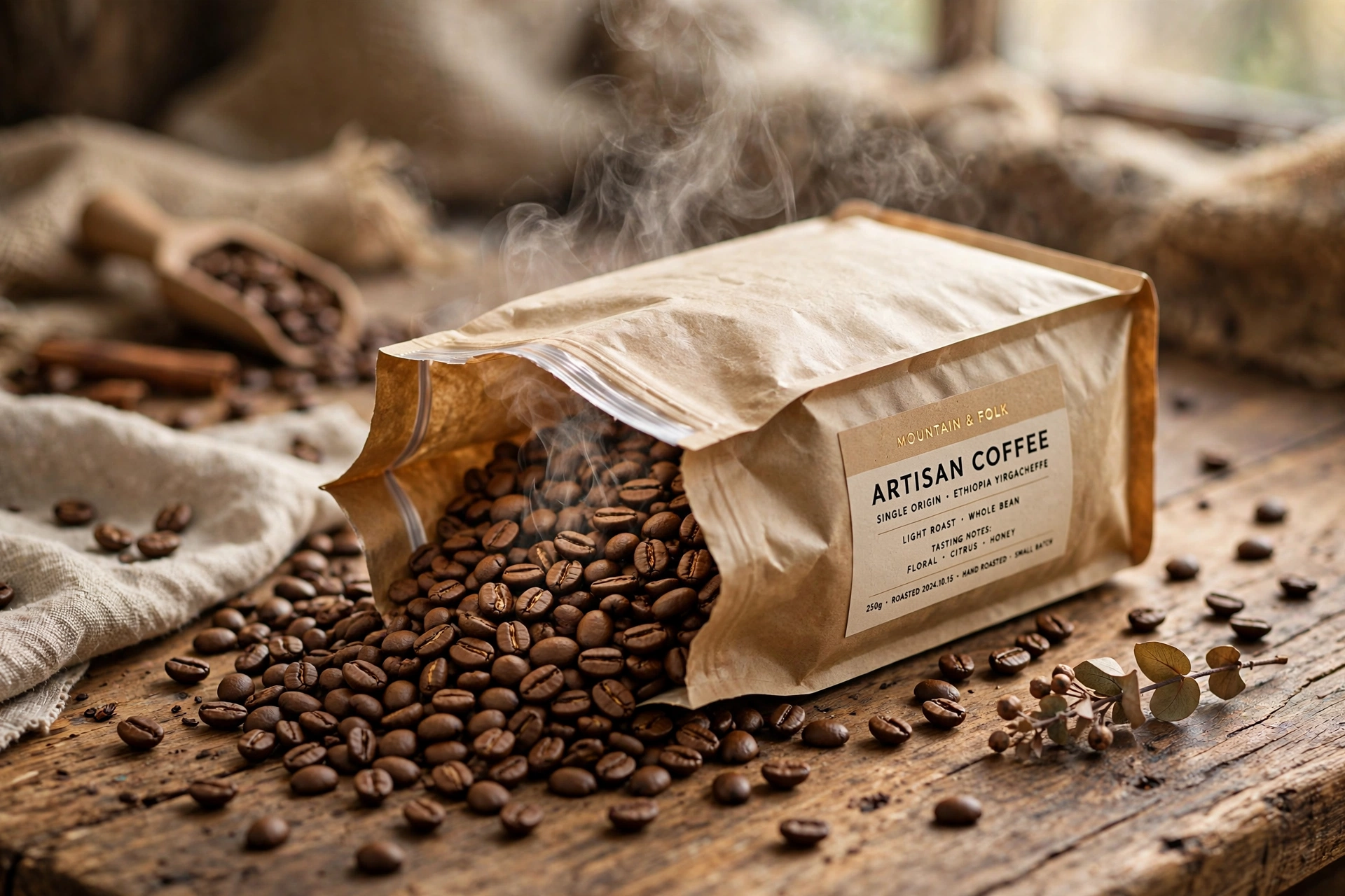 Artisan Coffee Bag Packaging