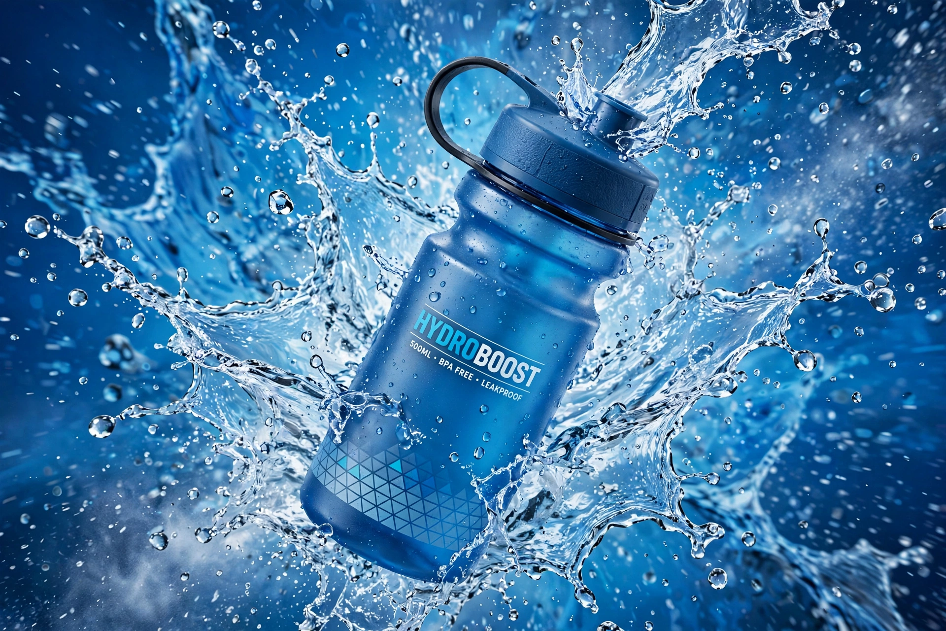 Sport Water Bottle Action Shot