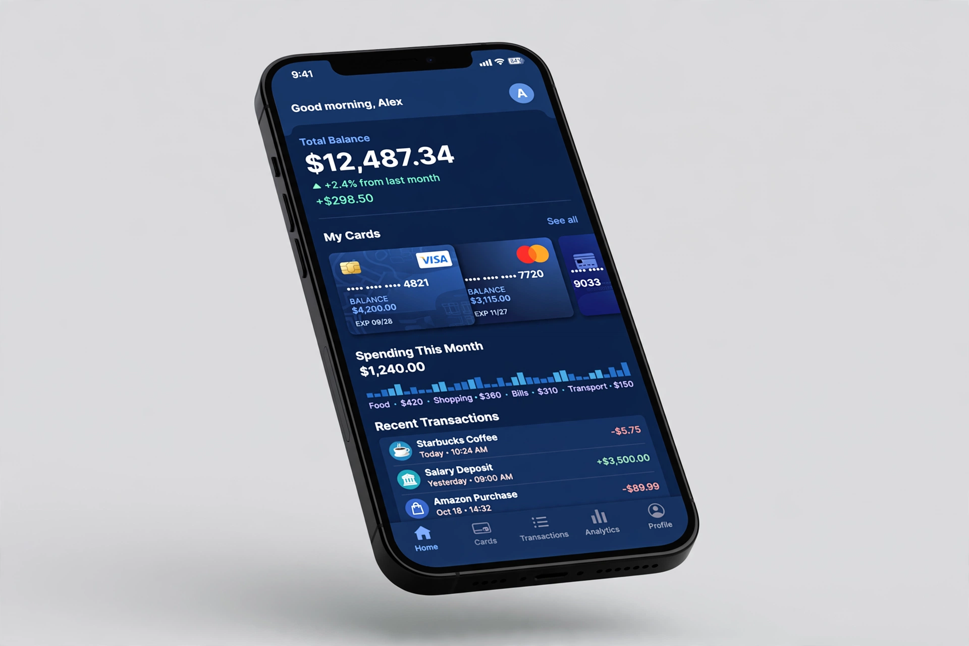 Mobile Banking App UI