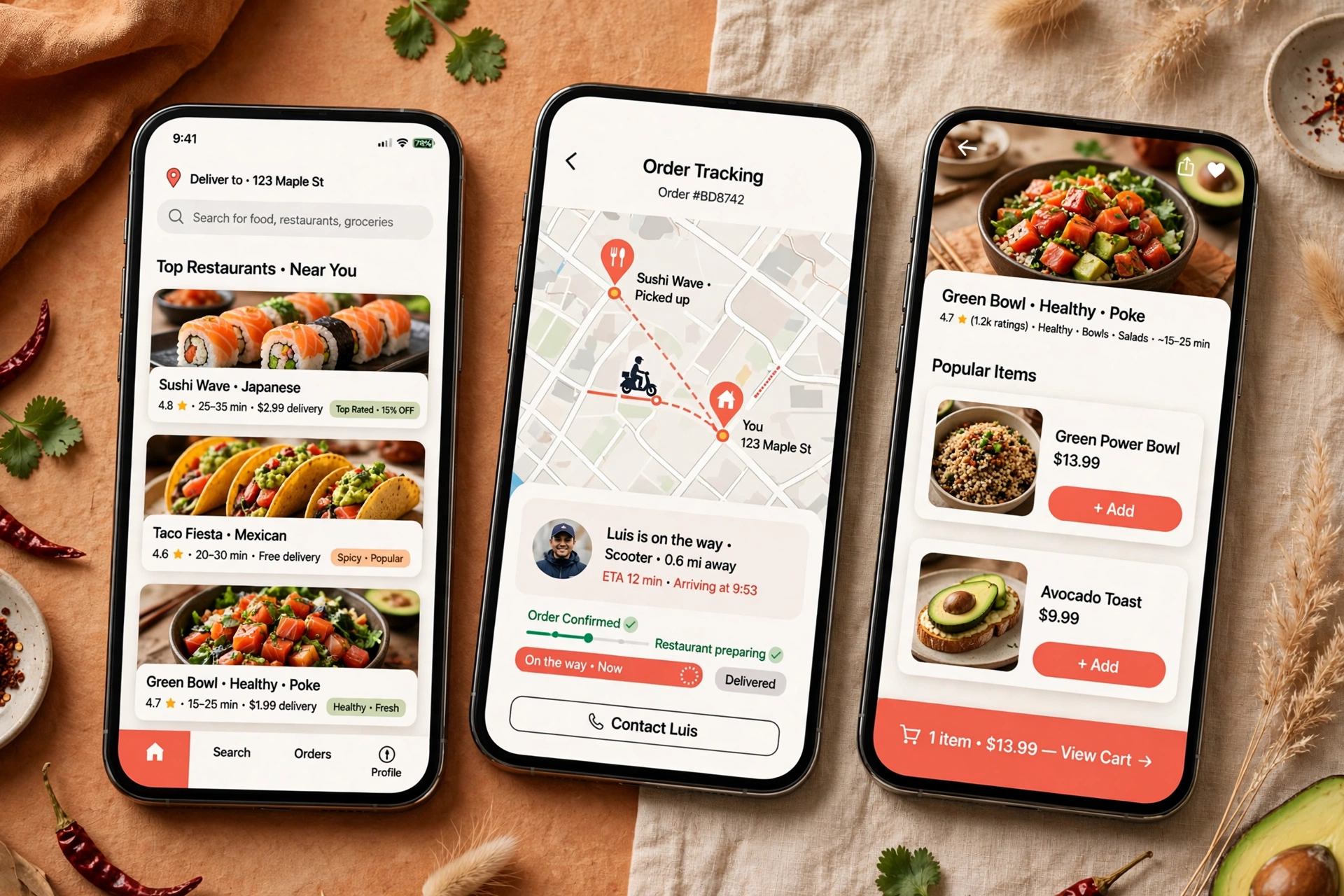 Food Delivery App Design