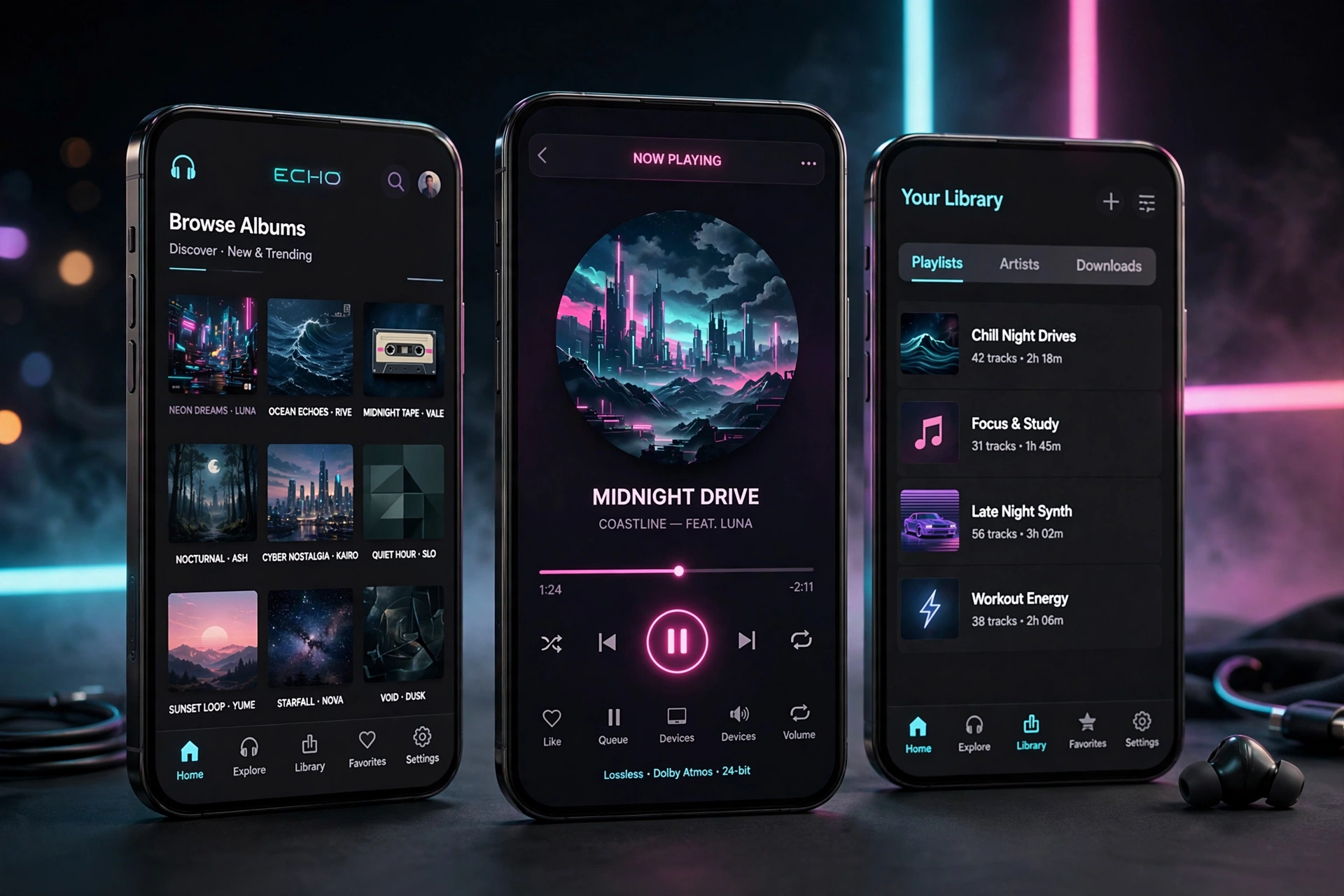 Music Streaming App UI